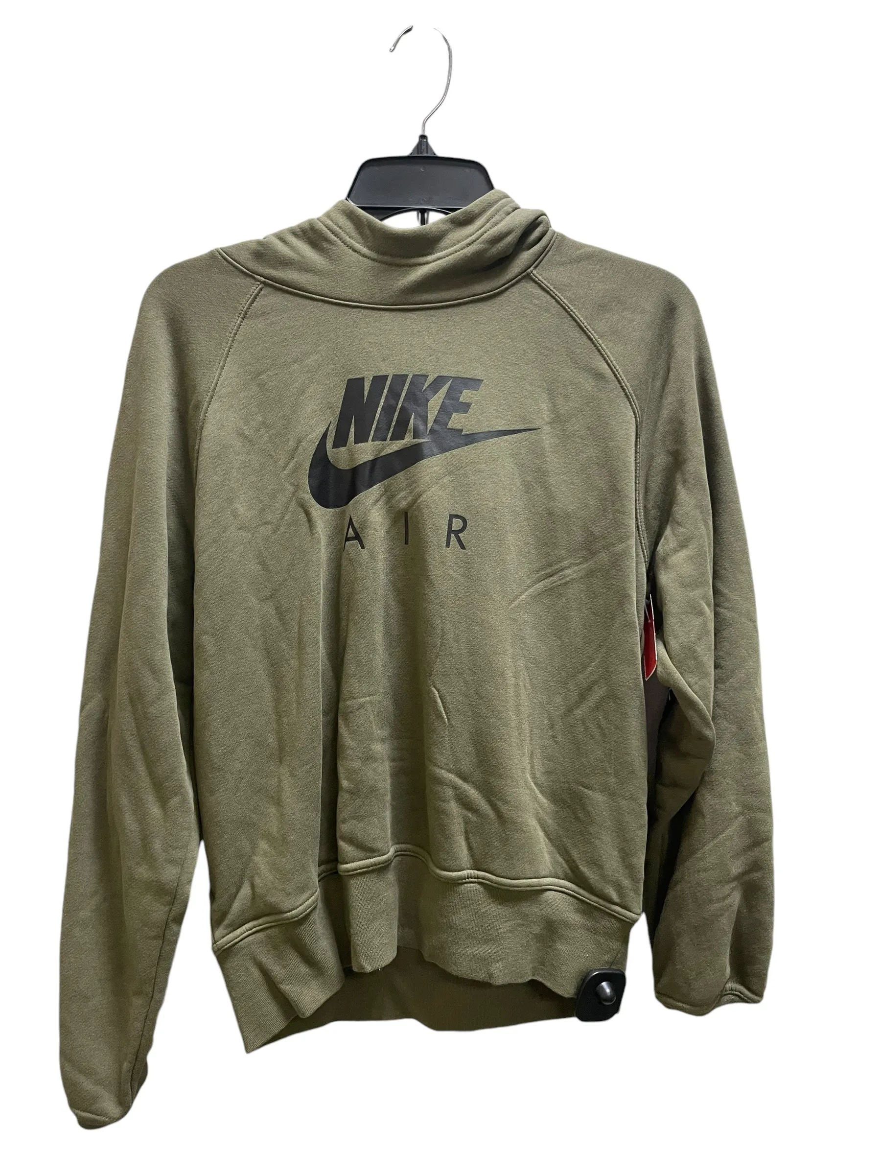 Athletic Sweatshirt Crewneck By Nike Apparel In Green, Size: M