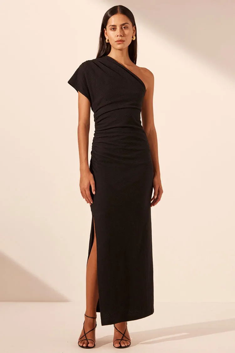 Beau Asymmetrical Midi Dress