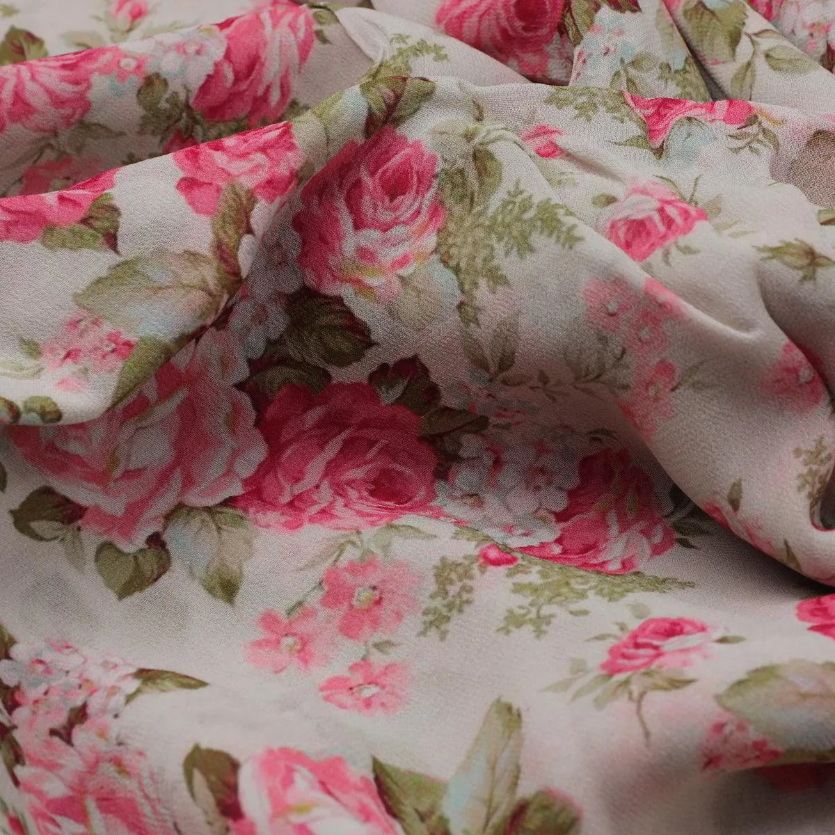 Beautiful Bunch of Roses Digital Printed Fabric