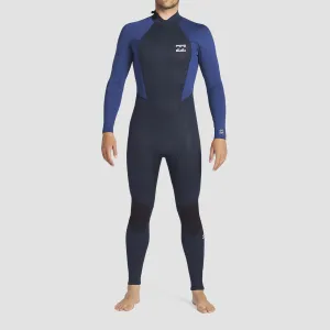 Billabong Intruder 4/3mm GBS Back Zip Wetsuit Navy