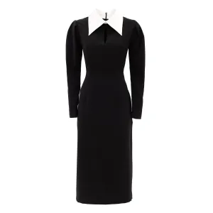 Black Formal Midi Dress