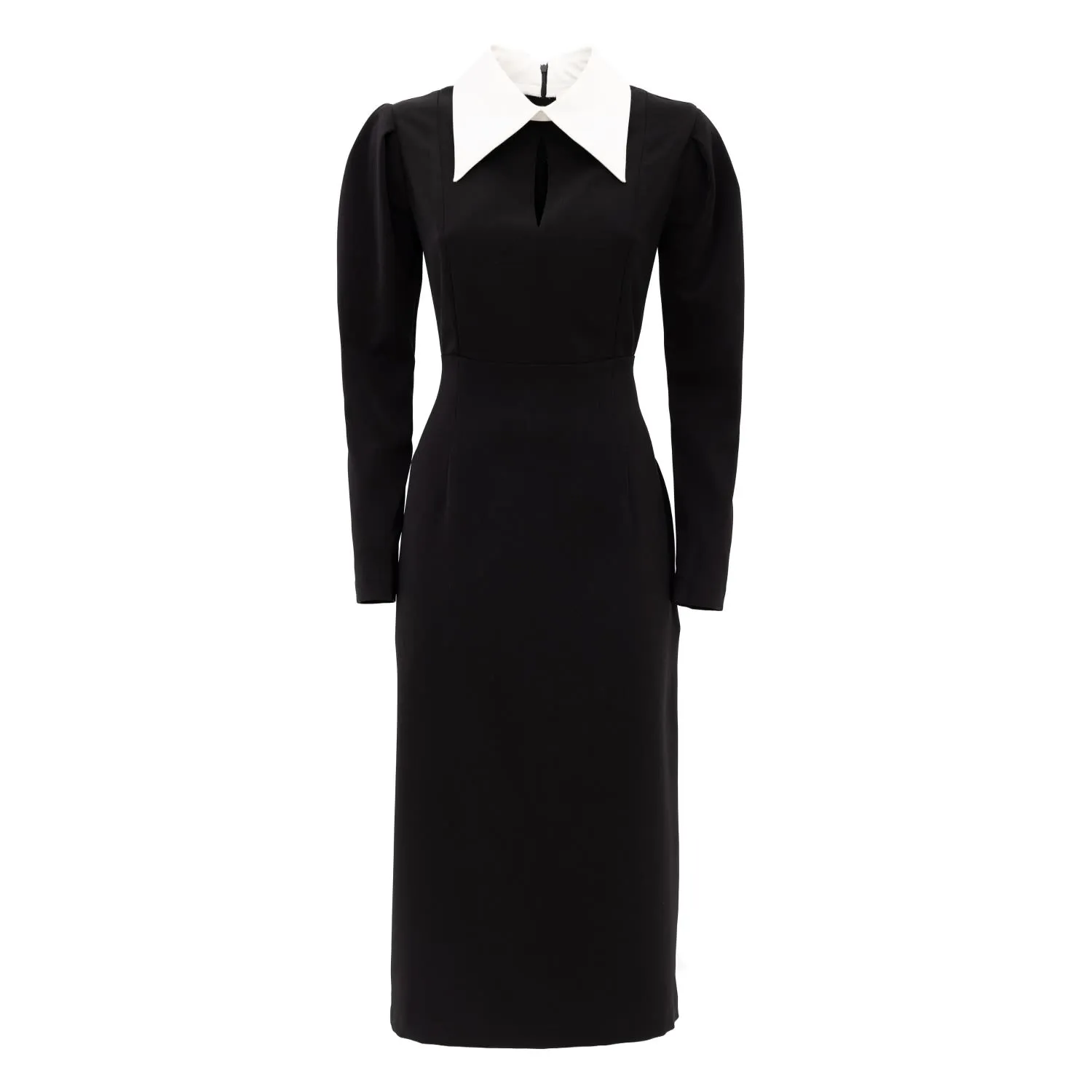 Black Formal Midi Dress