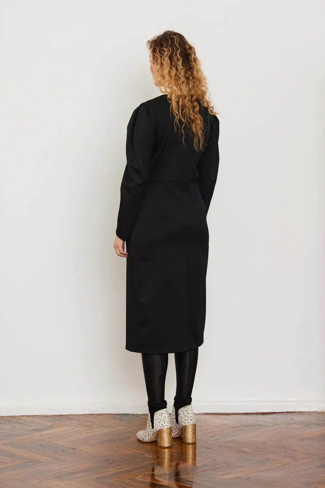 Black Formal Midi Dress