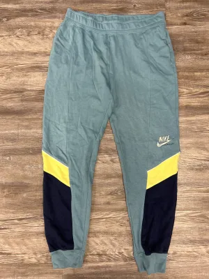 Blue & Green Athletic Pants Nike Apparel, Size M