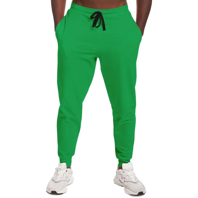 Bright Green Joggers | Unisex | with PLUS sizes | Bright Pure Green | C100M0Y100K0