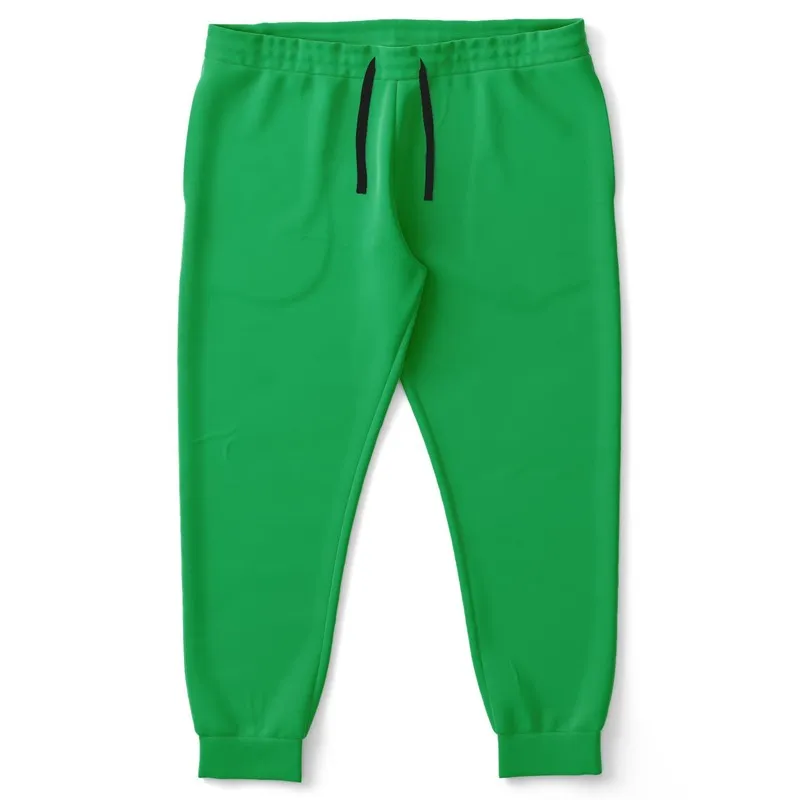 Bright Green Joggers | Unisex | with PLUS sizes | Bright Pure Green | C100M0Y100K0