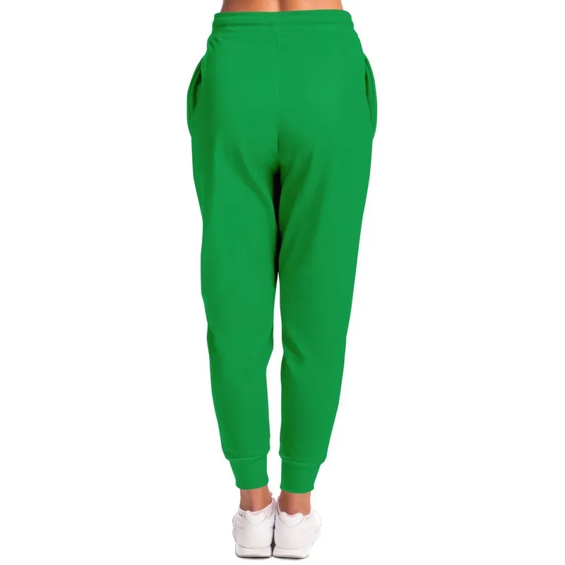 Bright Green Joggers | Unisex | with PLUS sizes | Bright Pure Green | C100M0Y100K0