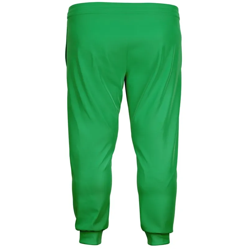 Bright Green Joggers | Unisex | with PLUS sizes | Bright Pure Green | C100M0Y100K0