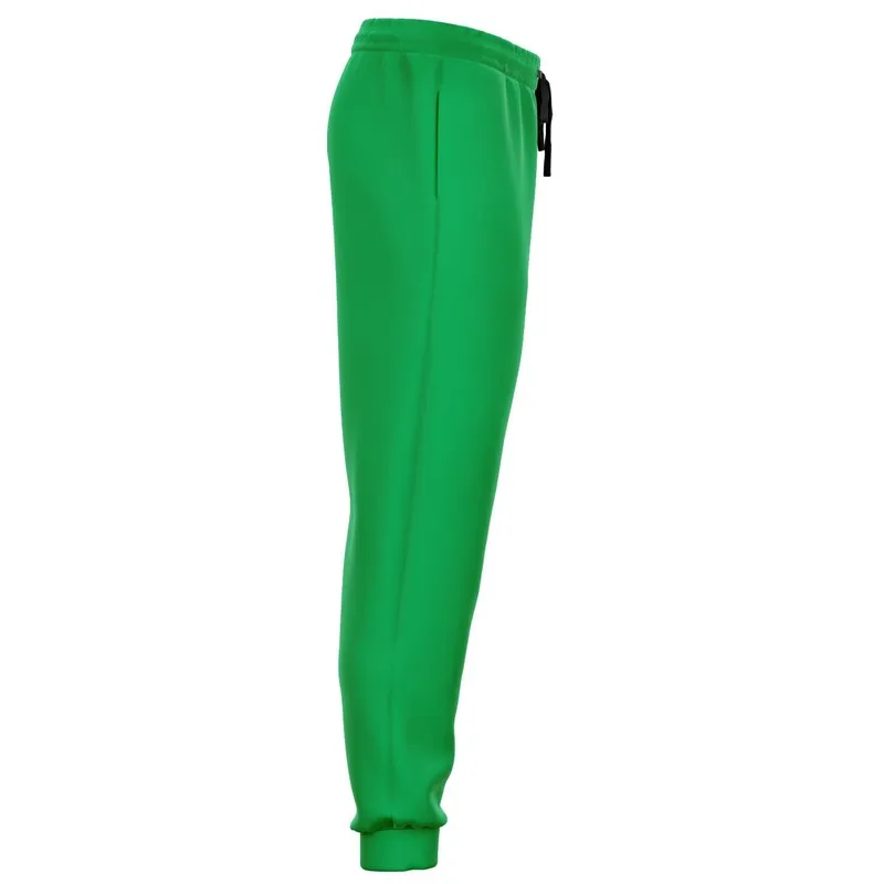 Bright Green Joggers | Unisex | with PLUS sizes | Bright Pure Green | C100M0Y100K0