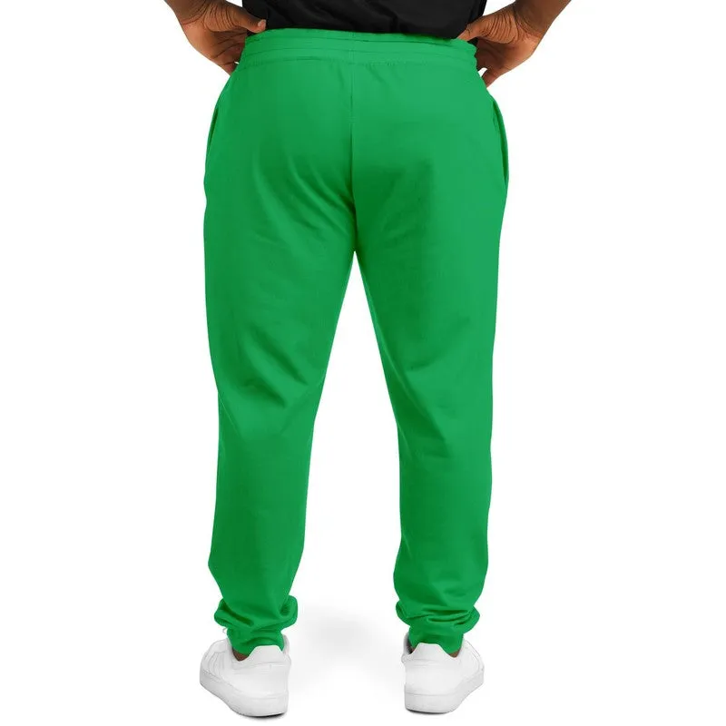 Bright Green Joggers | Unisex | with PLUS sizes | Bright Pure Green | C100M0Y100K0