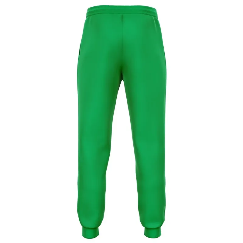 Bright Green Joggers | Unisex | with PLUS sizes | Bright Pure Green | C100M0Y100K0