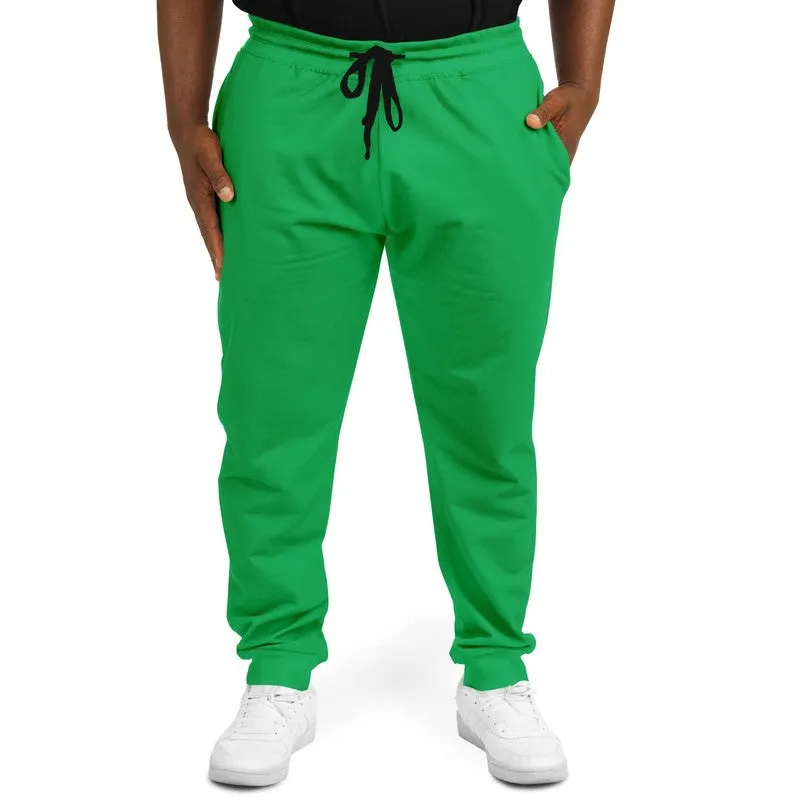 Bright Green Joggers | Unisex | with PLUS sizes | Bright Pure Green | C100M0Y100K0