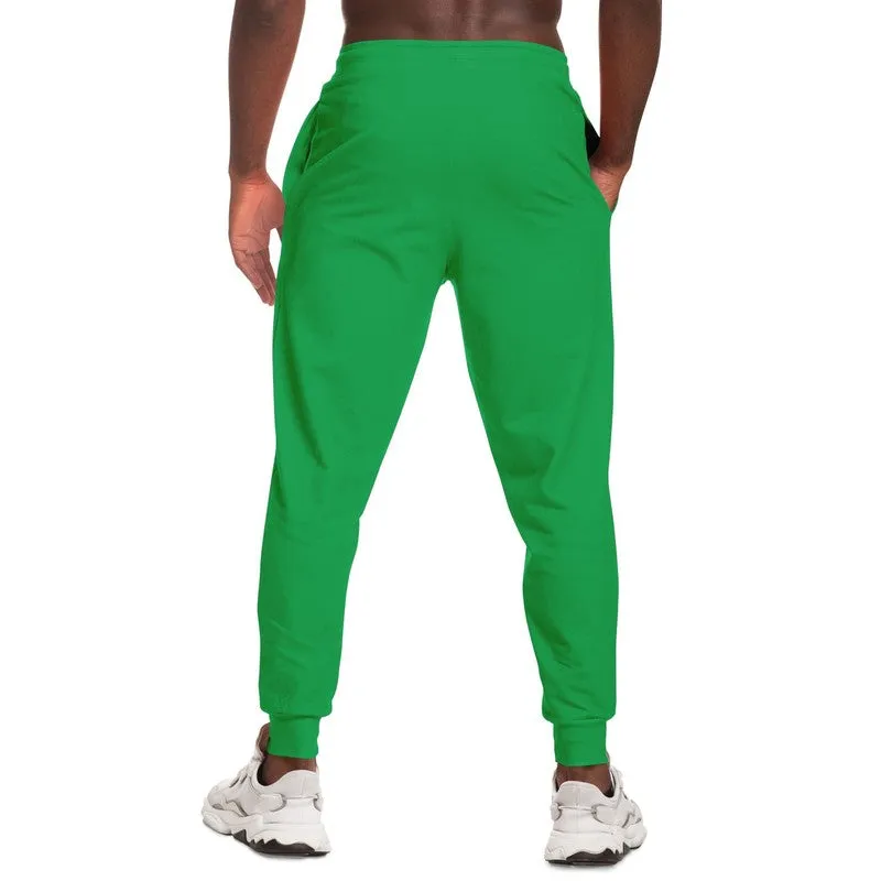 Bright Green Joggers | Unisex | with PLUS sizes | Bright Pure Green | C100M0Y100K0