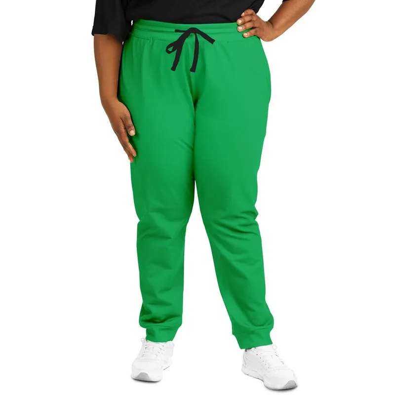 Bright Green Joggers | Unisex | with PLUS sizes | Bright Pure Green | C100M0Y100K0