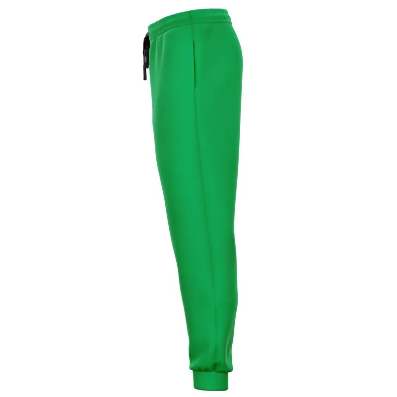 Bright Green Joggers | Unisex | with PLUS sizes | Bright Pure Green | C100M0Y100K0