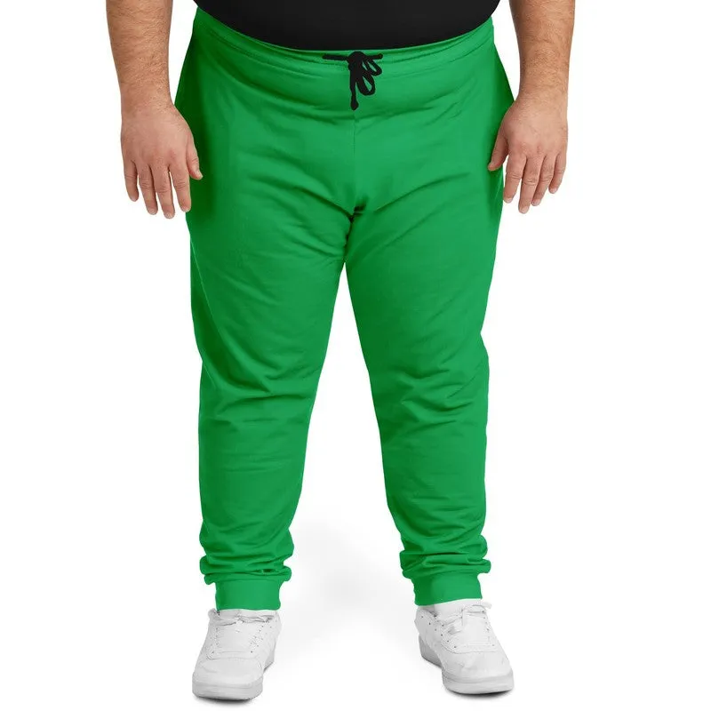 Bright Green Joggers | Unisex | with PLUS sizes | Bright Pure Green | C100M0Y100K0