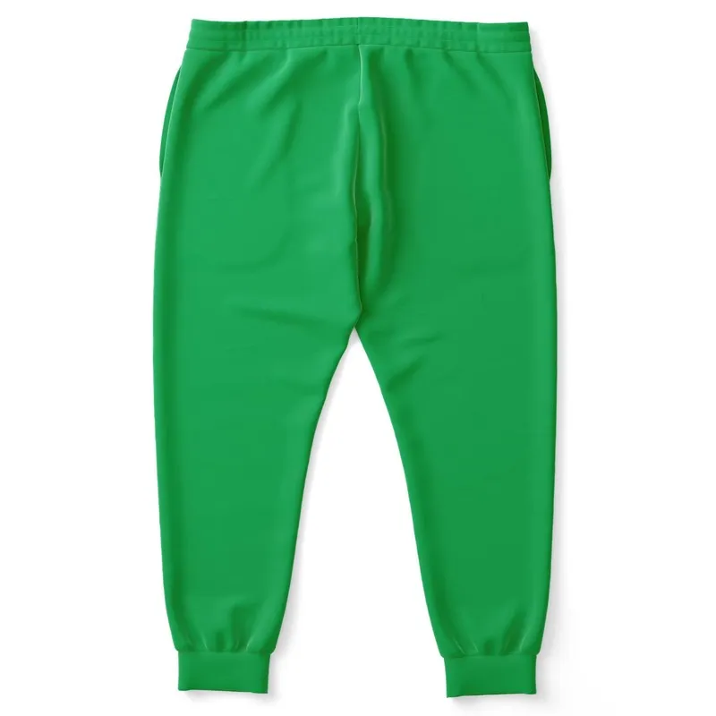 Bright Green Joggers | Unisex | with PLUS sizes | Bright Pure Green | C100M0Y100K0