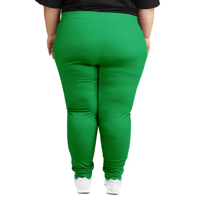 Bright Green Joggers | Unisex | with PLUS sizes | Bright Pure Green | C100M0Y100K0