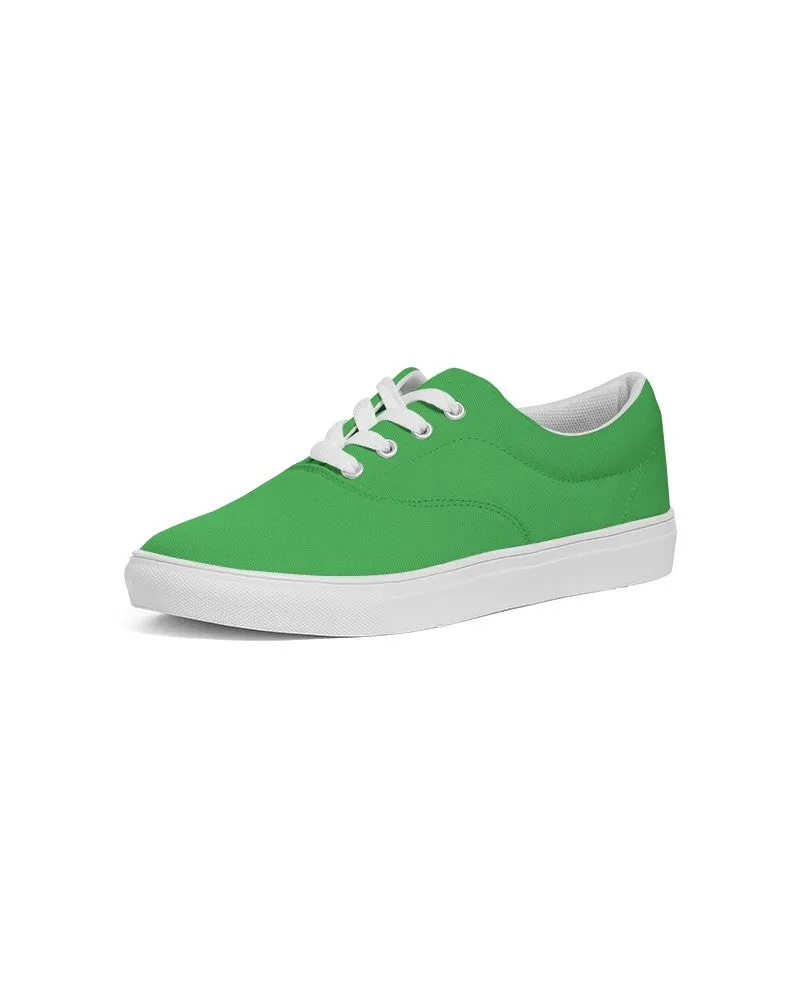 Bright Green Men's Canvas Sneakers | Men's | Bright Pure Green | C75M0Y100K0