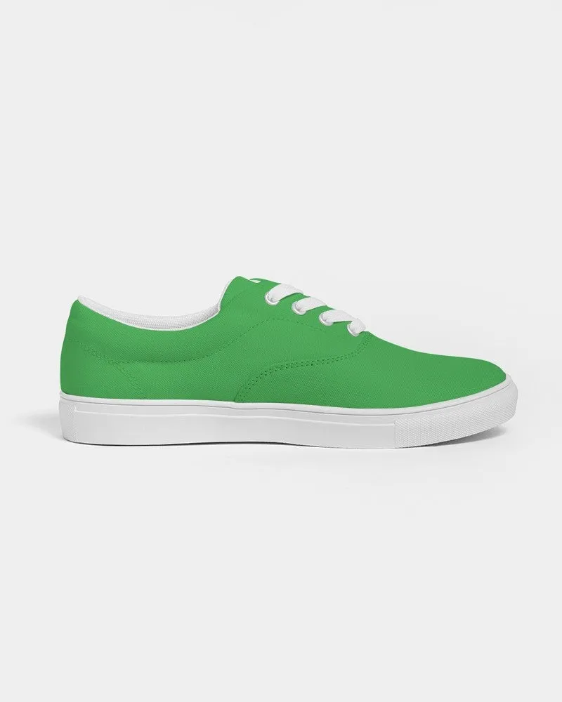 Bright Green Men's Canvas Sneakers | Men's | Bright Pure Green | C75M0Y100K0