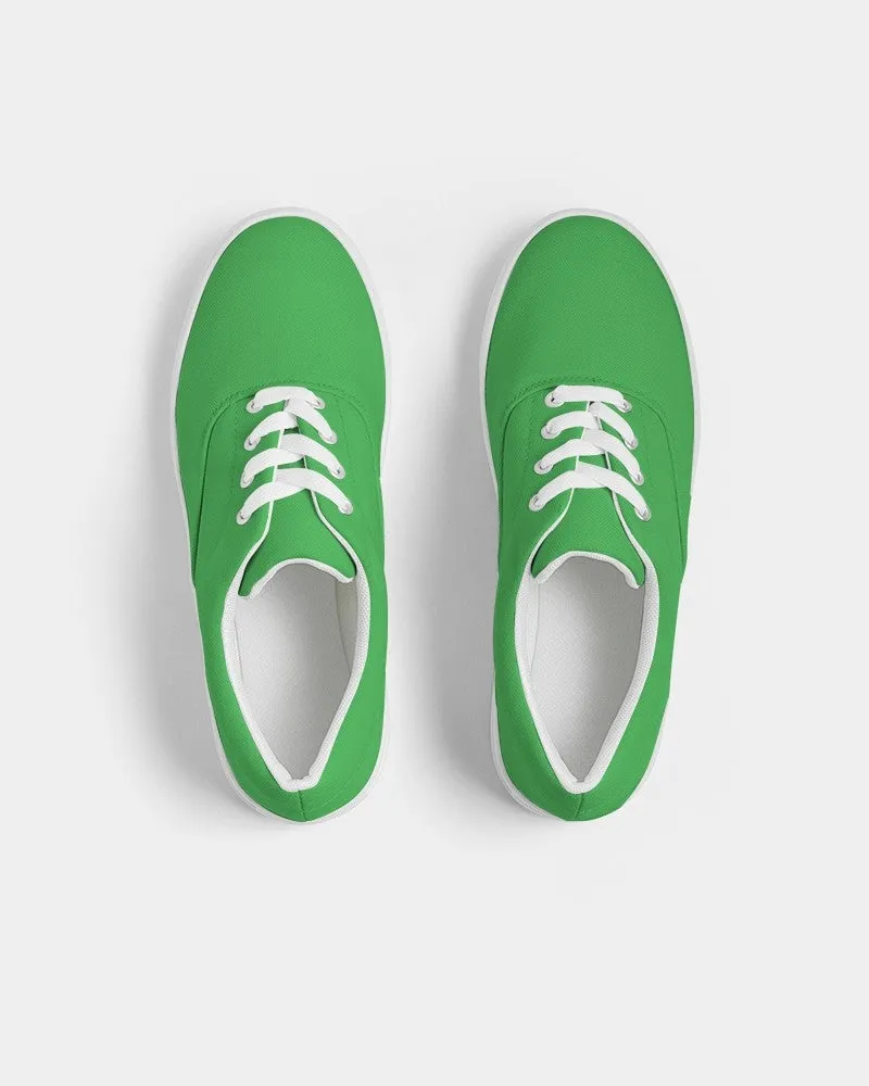 Bright Green Men's Canvas Sneakers | Men's | Bright Pure Green | C75M0Y100K0