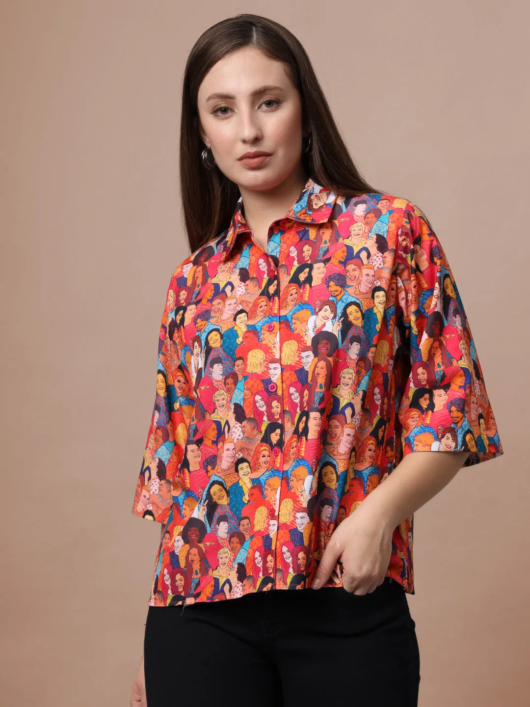 Classic Graphic Opaque Printed Casual Shirt