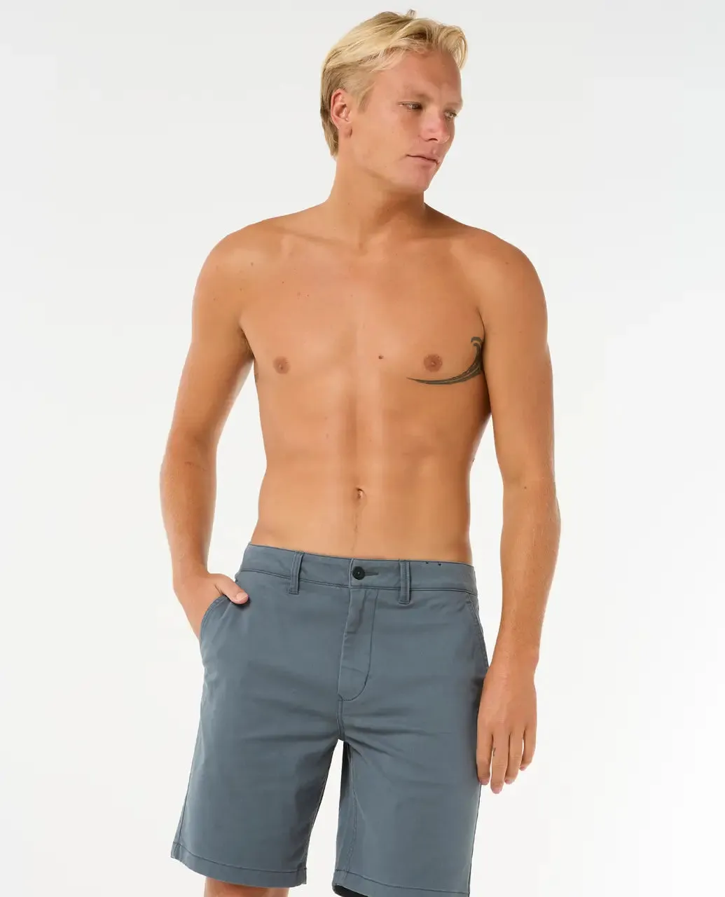 Classic Surf Chino Walkshorts in Pine Night