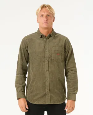 Classic Surf Cord Long Sleeve Shirt - Dusty Olive