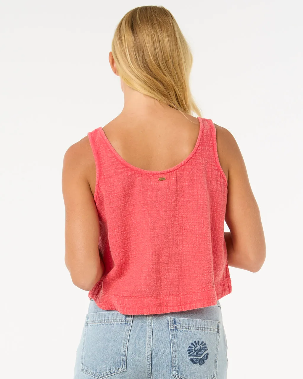 Classic Surf Top II in Hibiscus Red