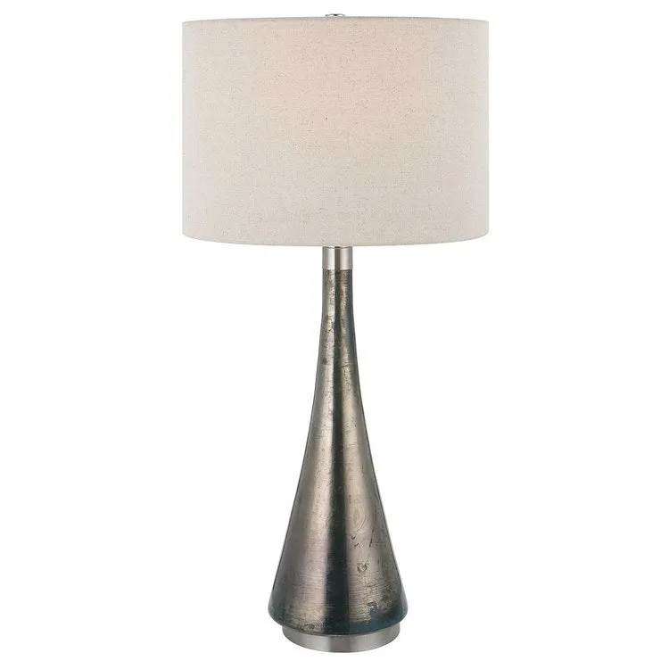 Contour Metallic Glass Table Lamp