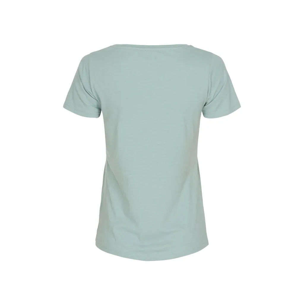 Cosima Organic Cotton Tee - Blue Surf