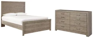 Culverbach Full Panel Bed with Dresser in Gray