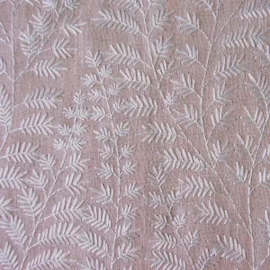 Fernbank Embroidered Woven Fabric (By The Metre) Blossom