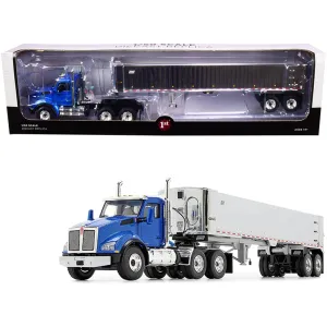 First Gear 1/50 Scale Model Day Cab End Dump Trailer - Kenworth T880 East Genesis