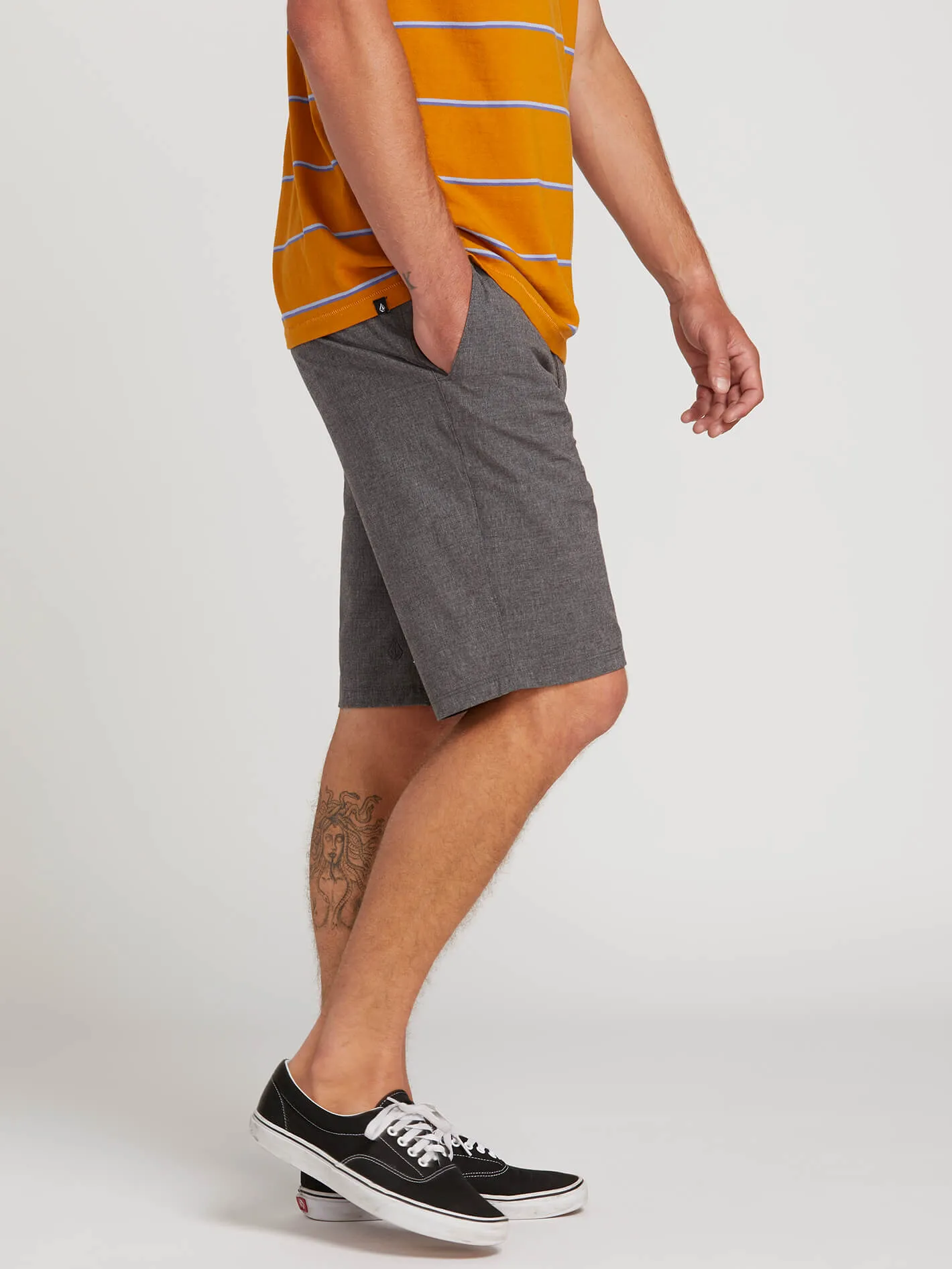 Frickin Surf N' Turf Static Hybrid Shorts - Charcoal Heather