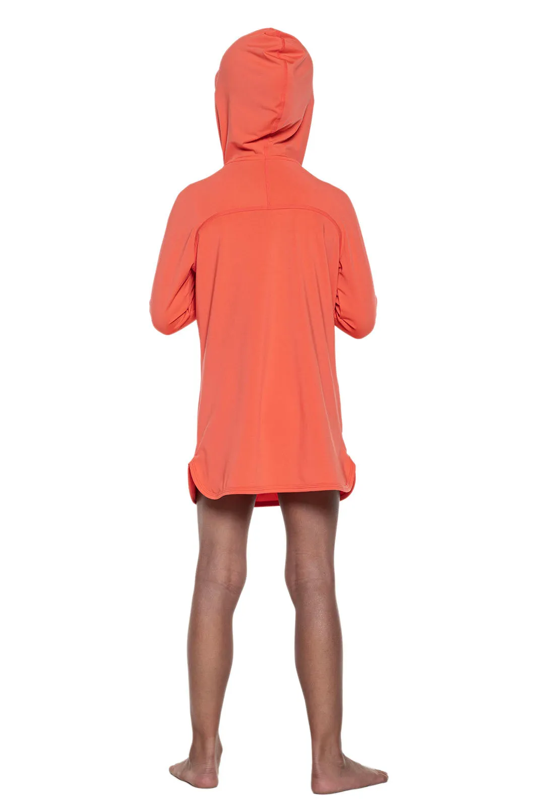 Girl's Seacoast Swim Cover-Up Dress | Vivid Coral