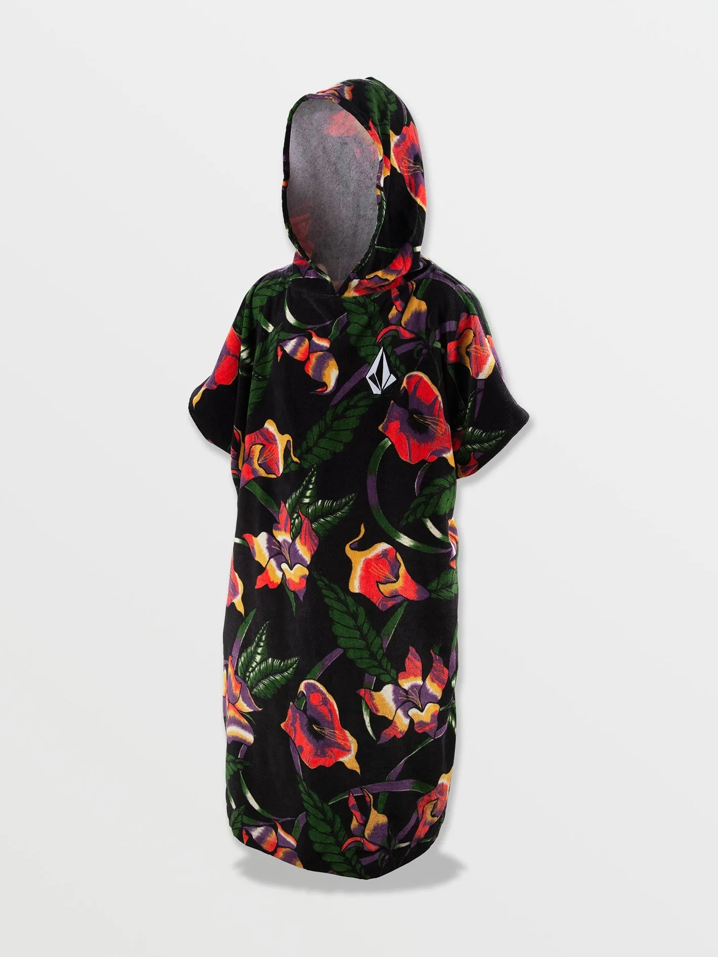 Hooded Changing Towel - Black Floral Print