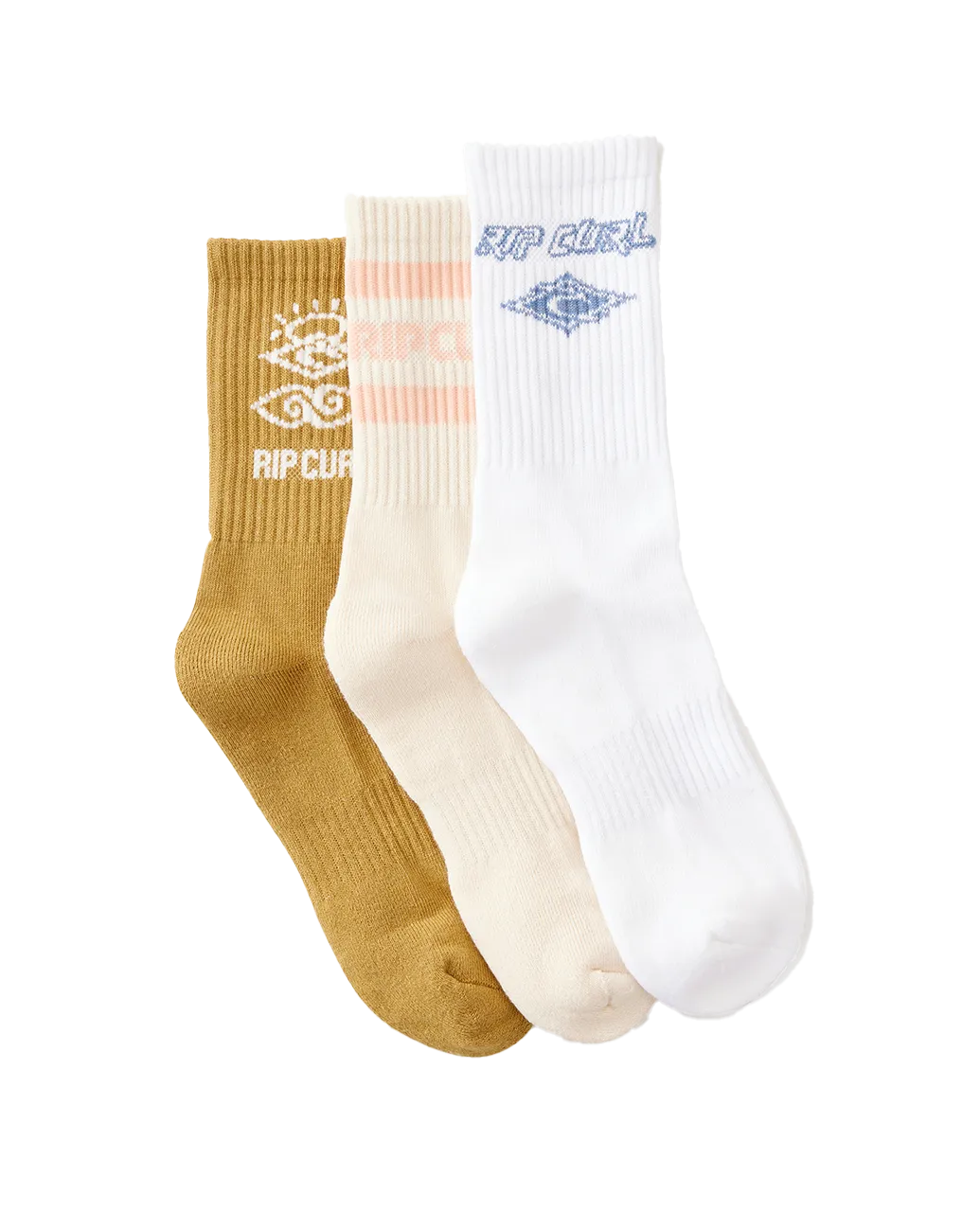 Icons Of Surf Socks (3 Pack) in Bronze