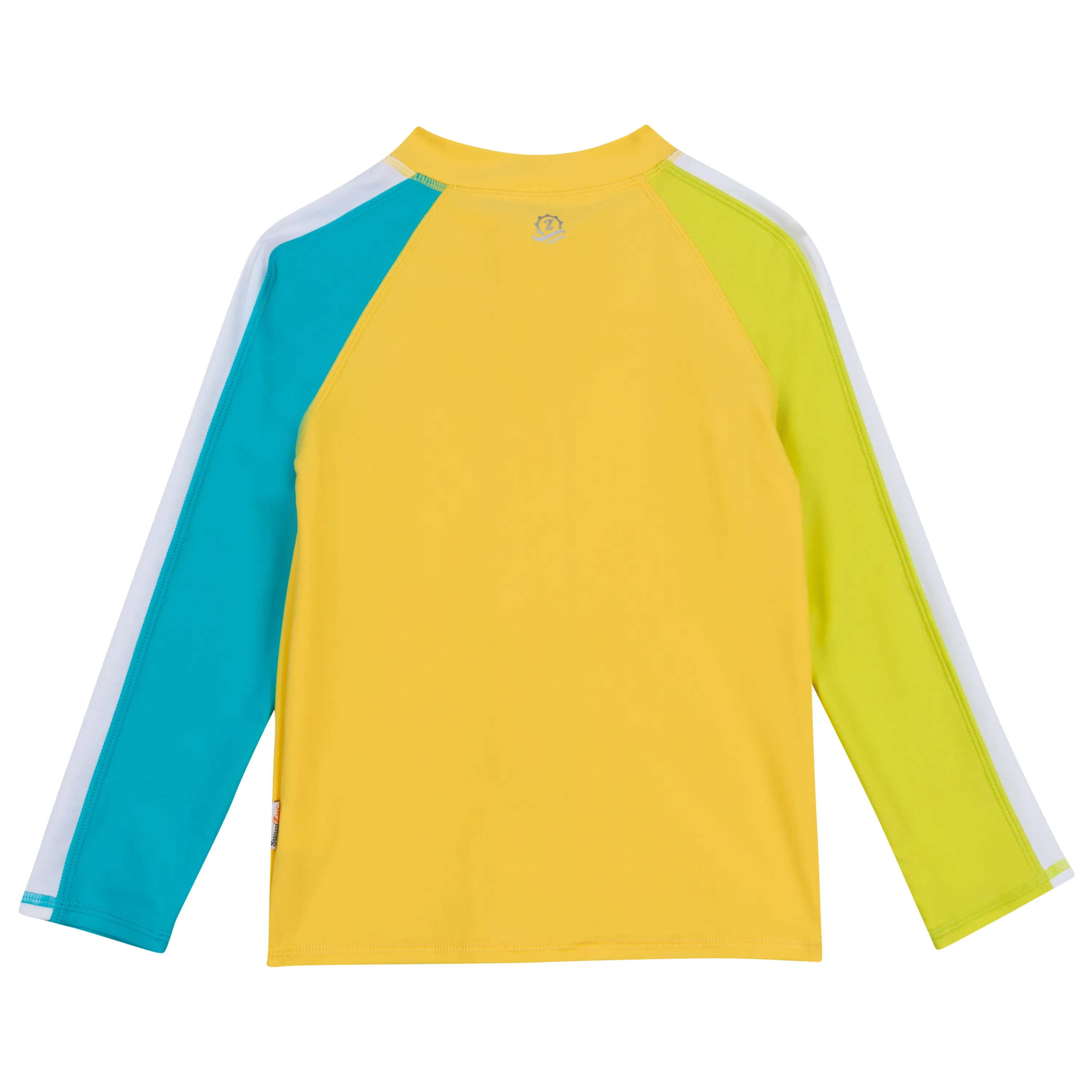 Kids UPF 50  Long Sleeve Zipper Rash Guard Swim Shirt | "Color Pop"