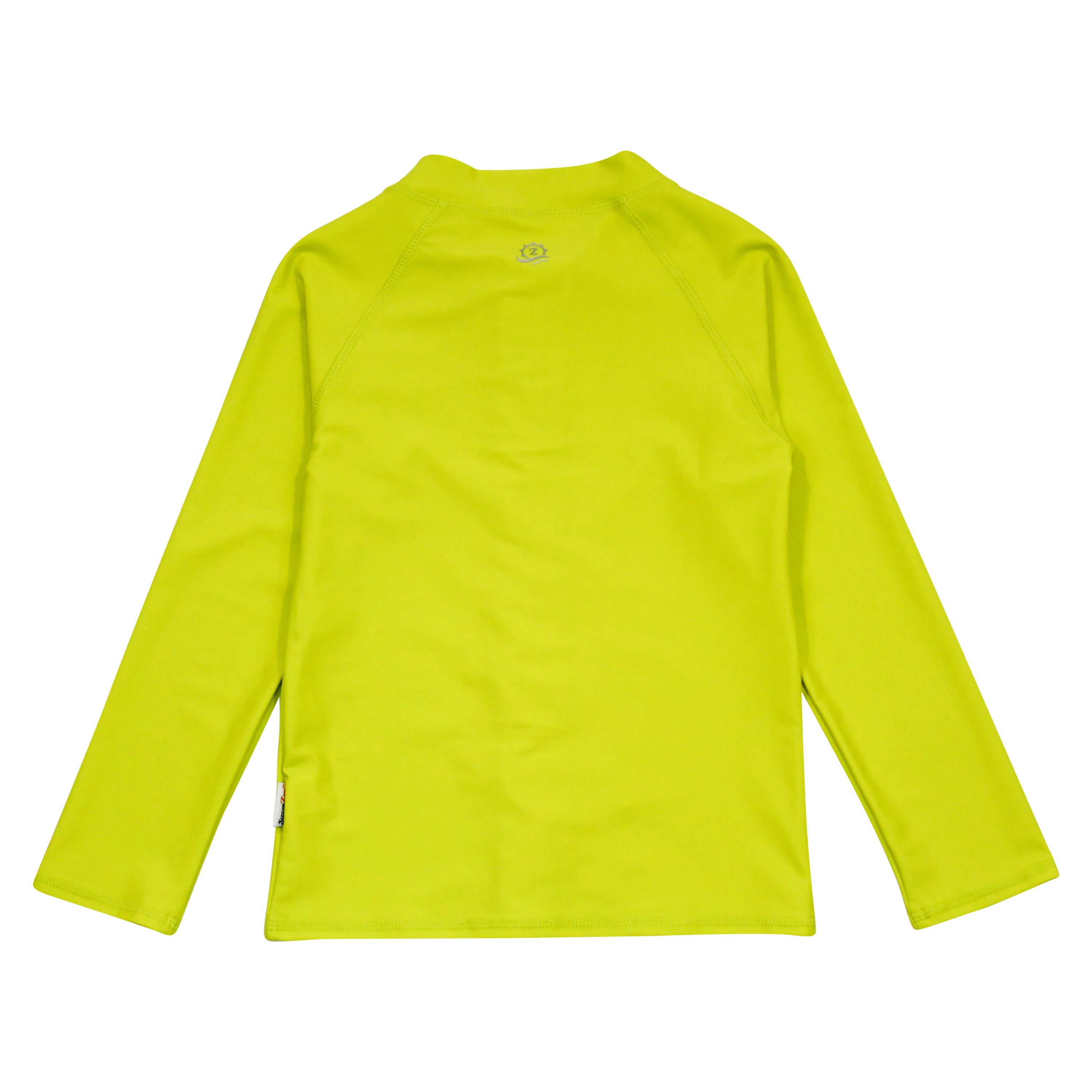 Kids UPF 50  Long Sleeve Zipper Rash Guard Swim Shirt | "Sulphur Yellow"