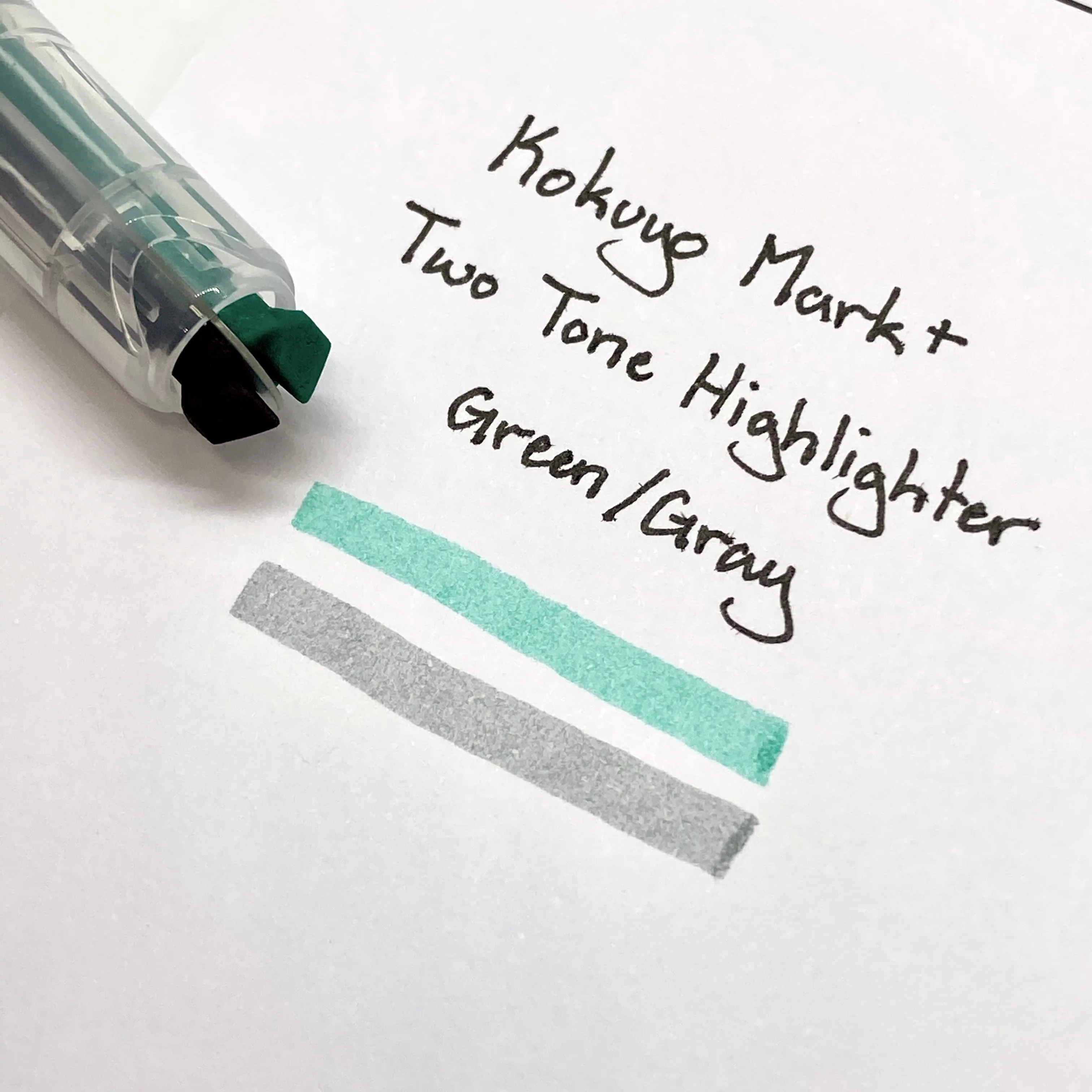 Kokuyo Mark  Two Tone Highlighter | Gray Type