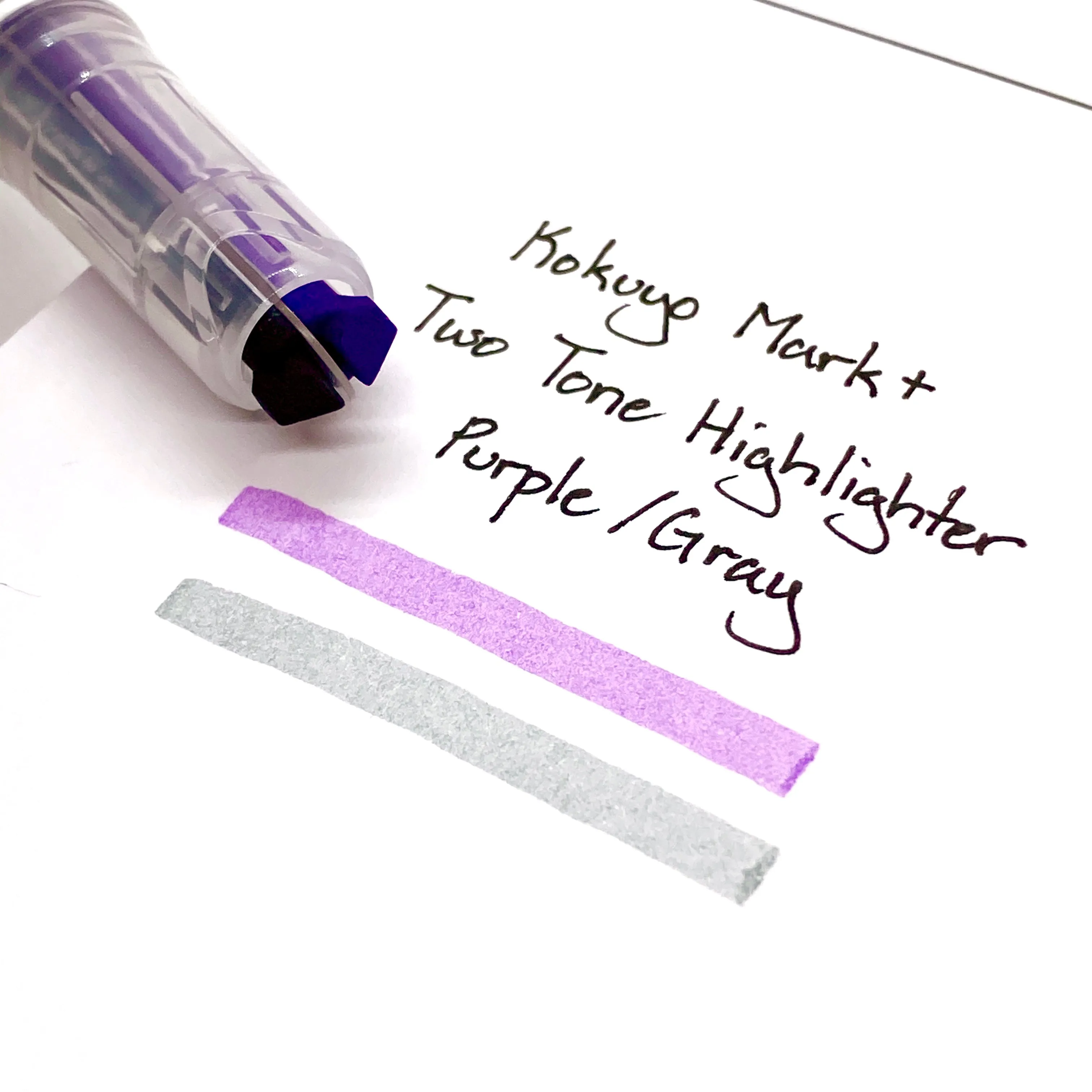 Kokuyo Mark  Two Tone Highlighter | Gray Type