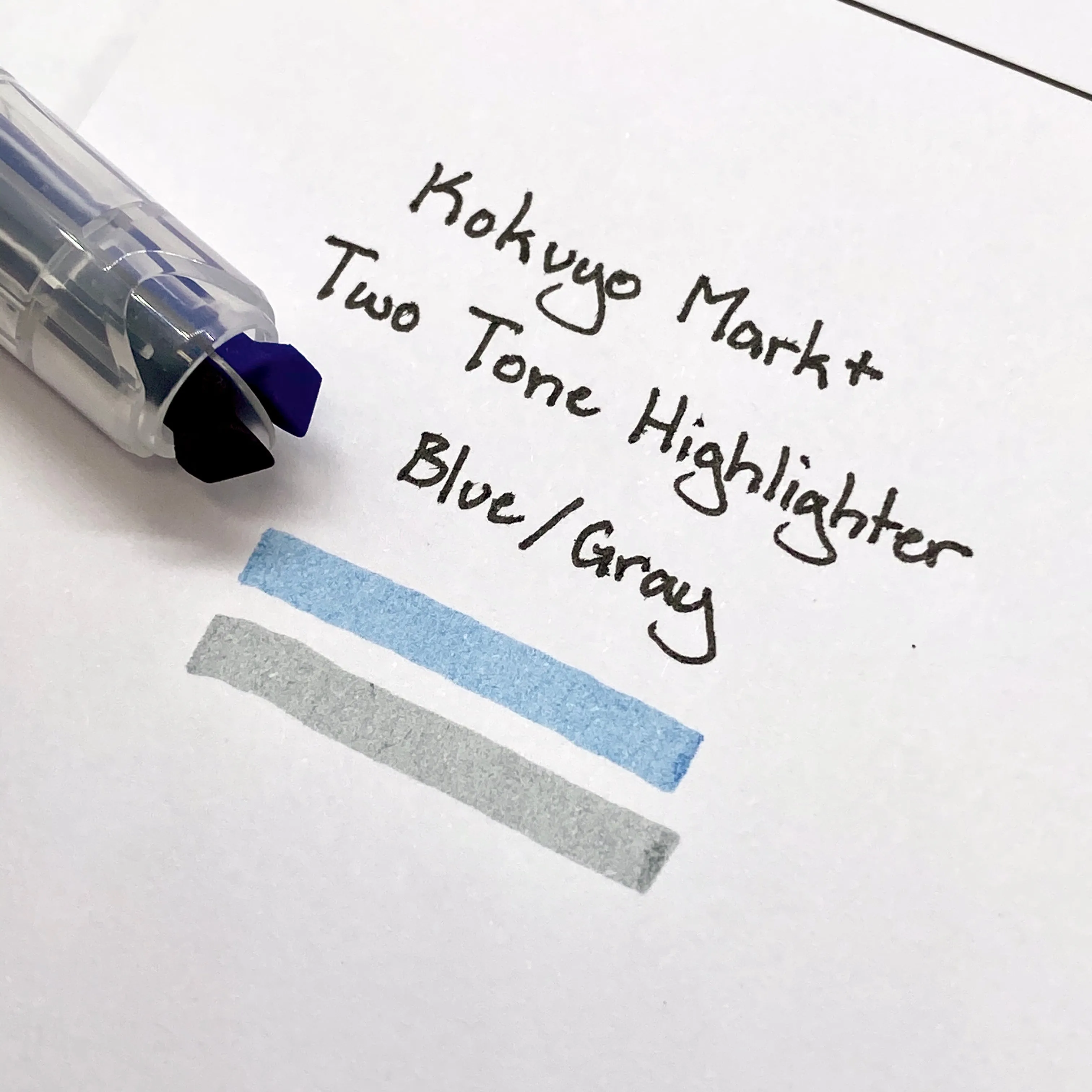 Kokuyo Mark  Two Tone Highlighter | Gray Type