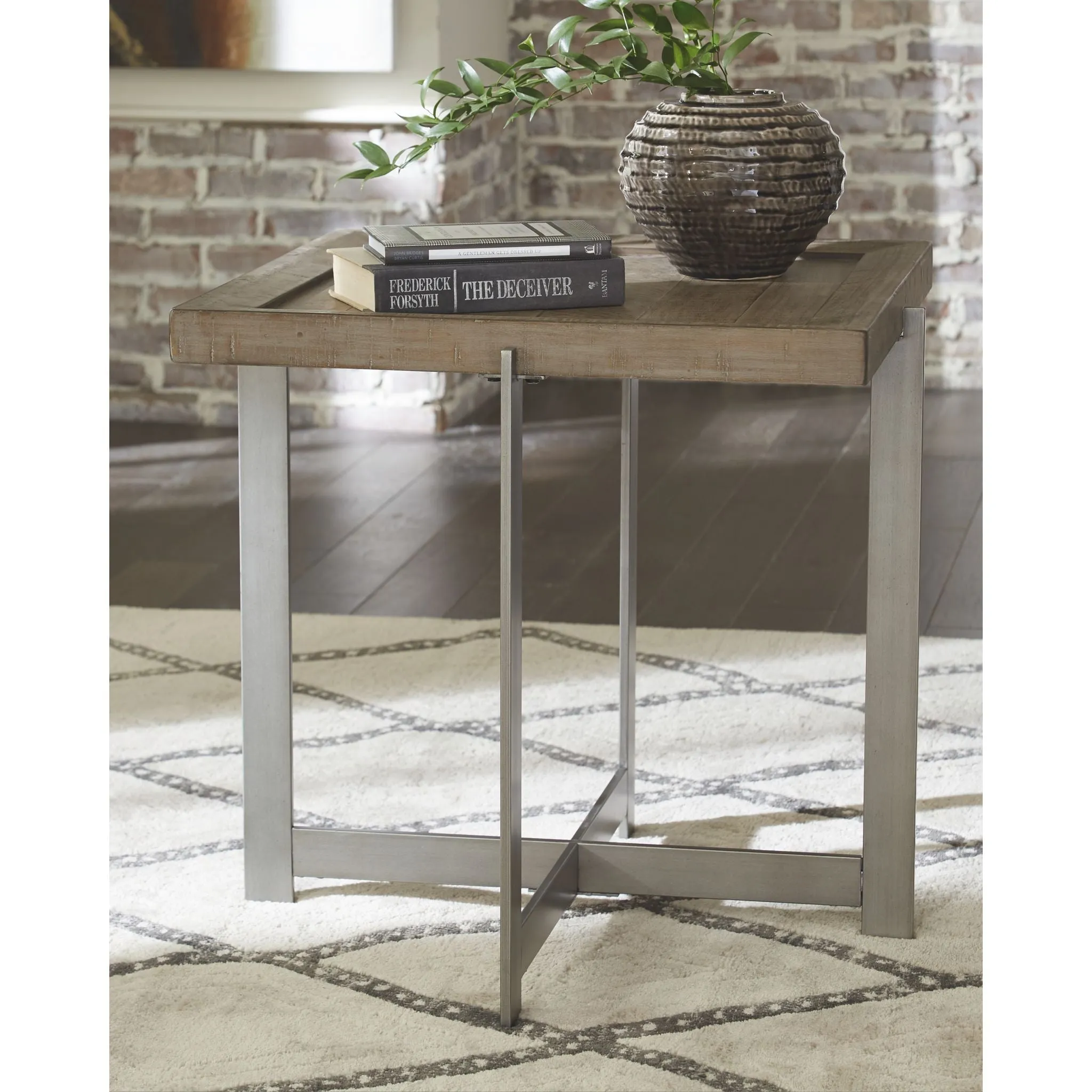 Krystanza Square End Table