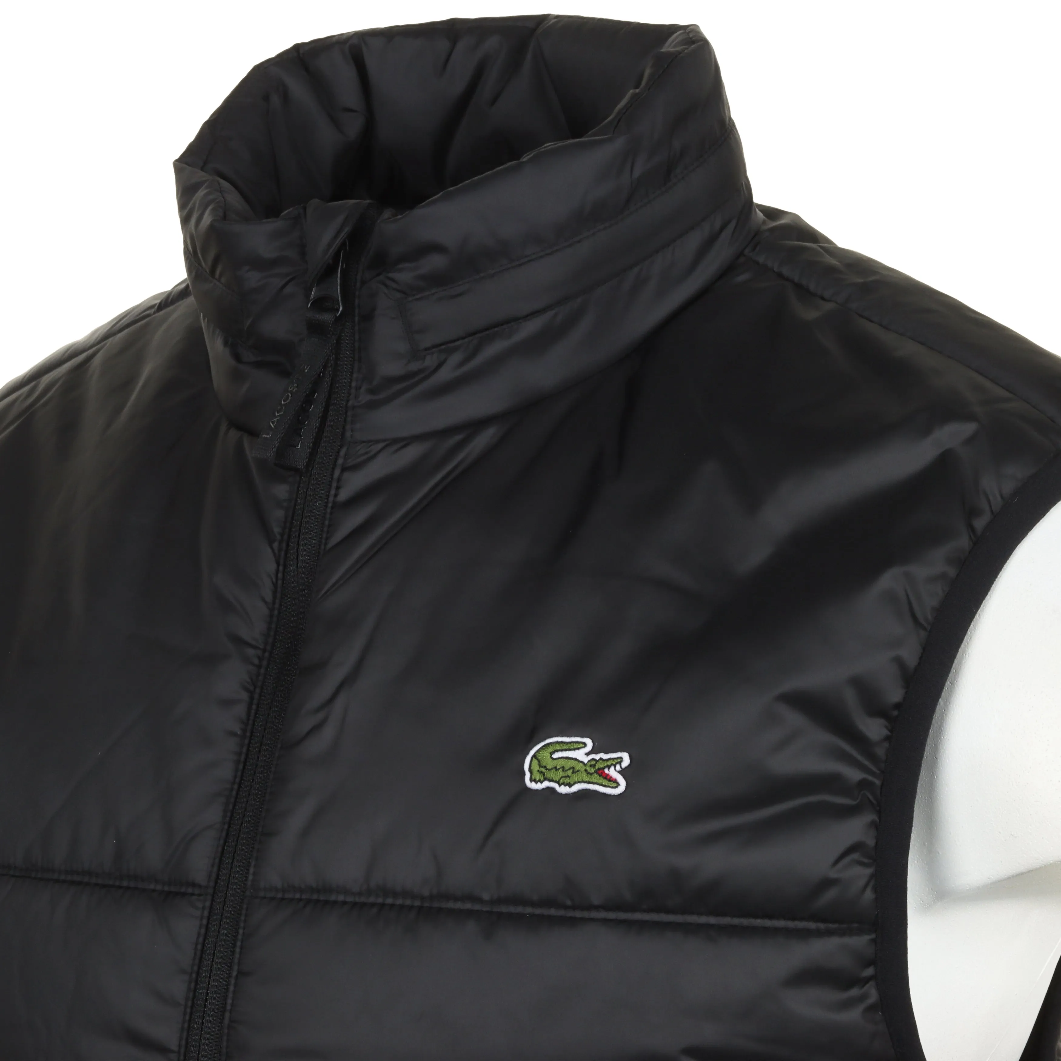 Lacoste Water Repellent Hooded Puffer Vest