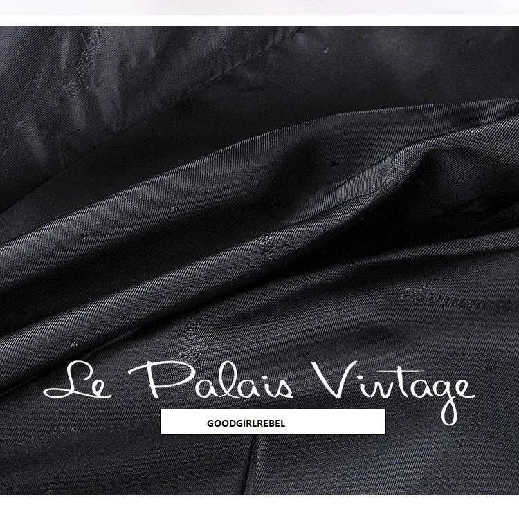 Le palais vintage satin three-dimensional cut waist off-the-shoulder retro blazer - Okle