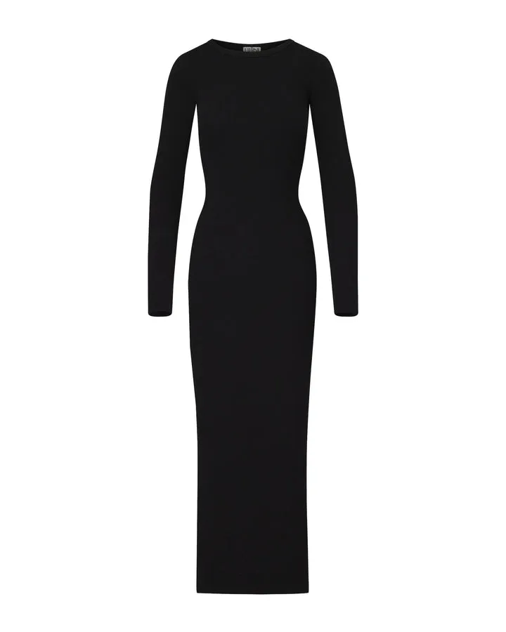 Long Sleeve Crewneck Maxi Dress