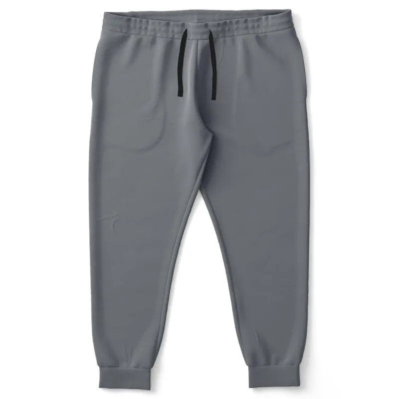 Medium Dark Blue Gray Joggers | Unisex | with PLUS sizes | Medium Dark Pale Blue Gray | C10M10Y0K60