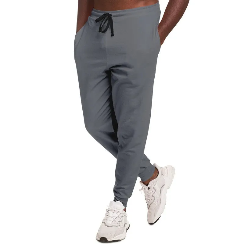 Medium Dark Blue Gray Joggers | Unisex | with PLUS sizes | Medium Dark Pale Blue Gray | C10M10Y0K60