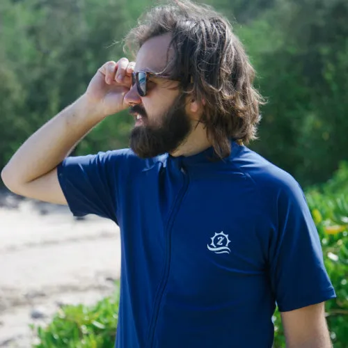 Men's Short Sleeve Rash Guard | “Navy”